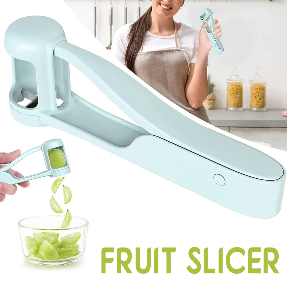 

Fruit Quarter Cutter With Long Handle Multi-Purpose Fast Cutting Device For Grape Cherry Fruit