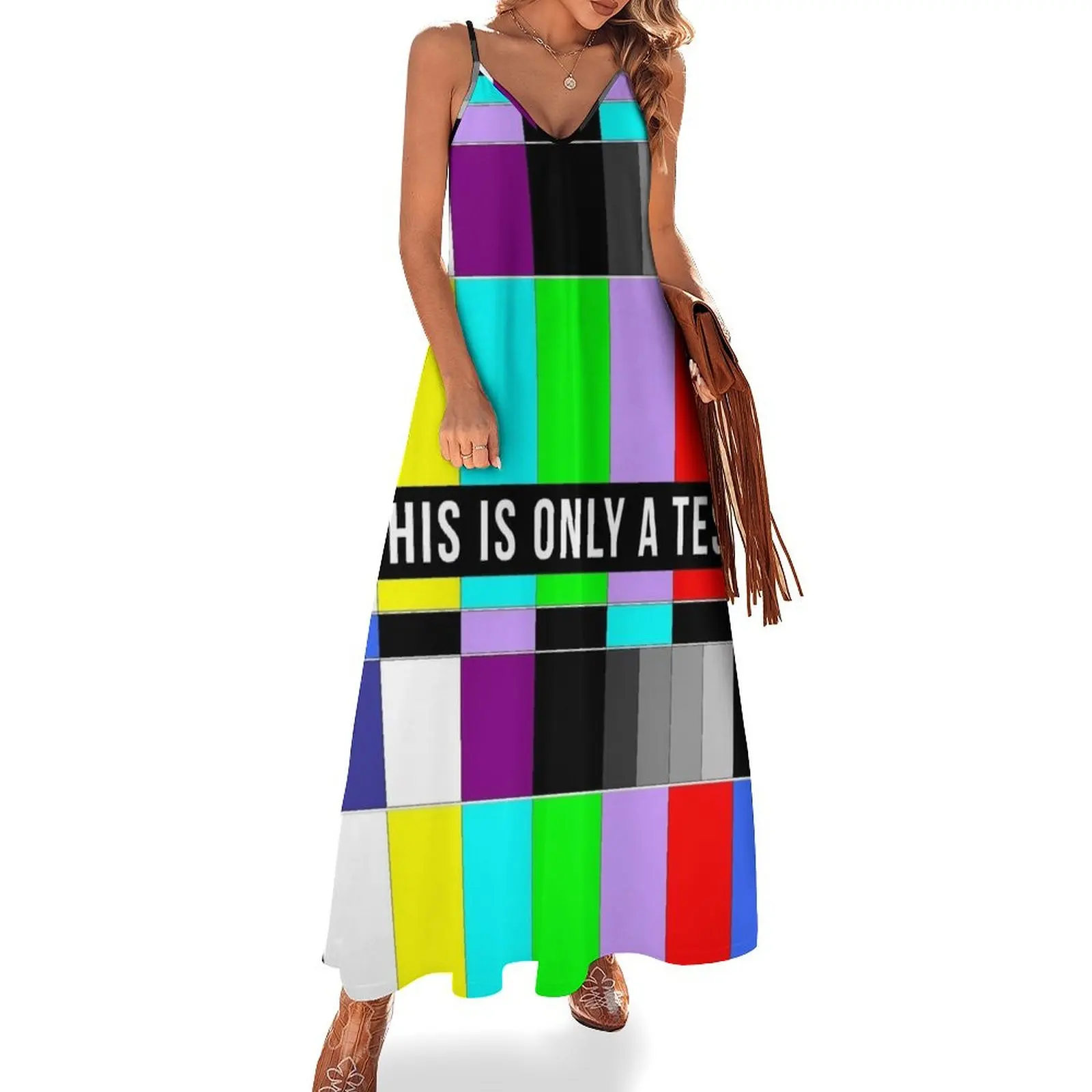 

This Is Only A Test - No Signal Sleeveless Dress dresses summer summer dress