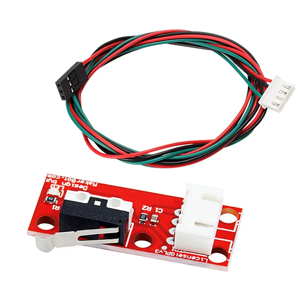 

4PCS Mechanical Endstop Switch 3D Printer Ramps 1.4 Control Board Part Limit Switch with 3 Pin 70cm Connecting Cable