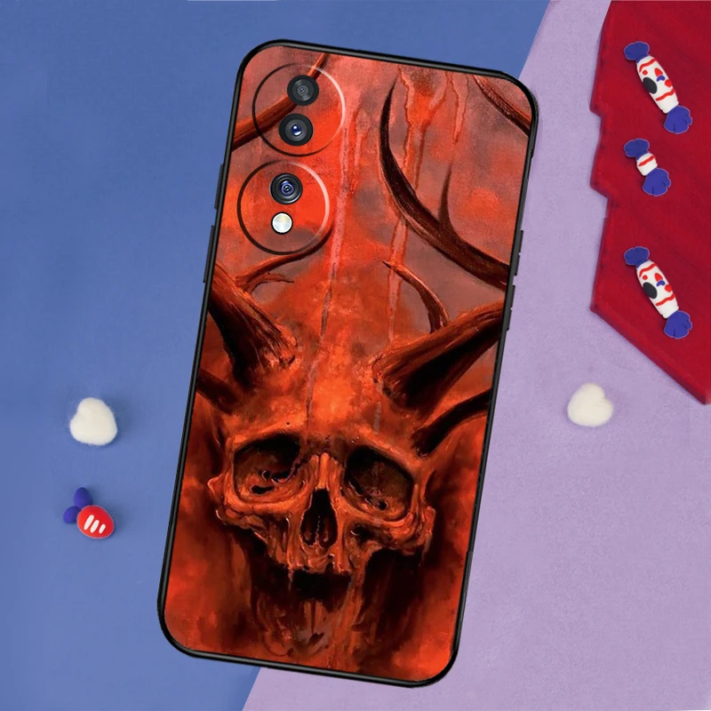 Satanic Scary Skull Phone Case Cover