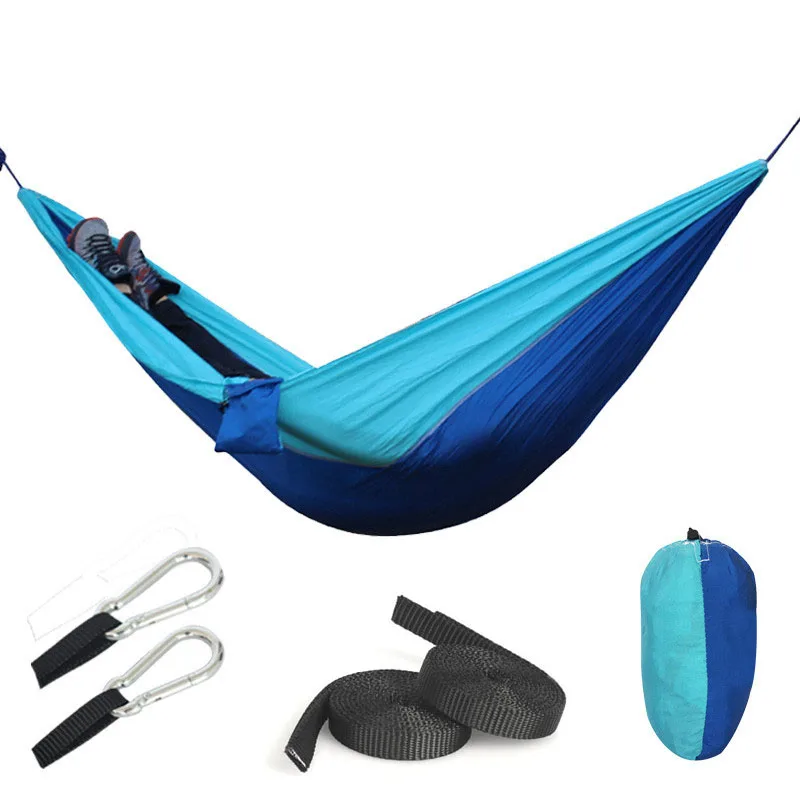 Camping Hammock Double Single Portable Hammocks with 2 Tree Straps Lightweight  Hammocks for Travel Beach Backyard Patio Hiking 