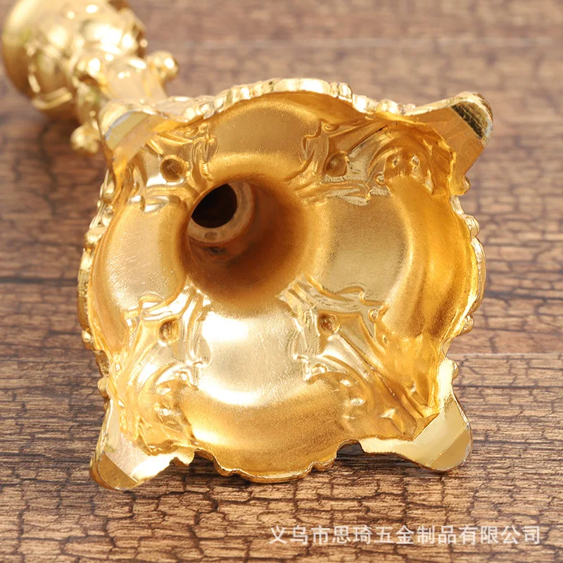 European Retro Zinc Alloy Candle Holder 5