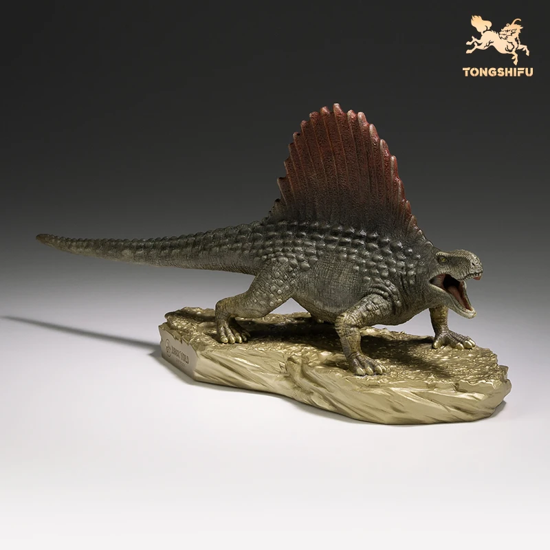 

TONGSHIFU 1/20 Dimetrodon Dinosaur Model Animal Figure All Copper Ornaments Crafts Adult Xmas Gift Toys Collector Decoration