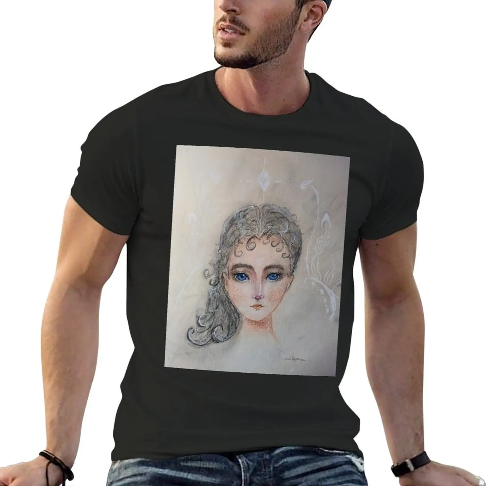 

Unknown lady T-Shirt customs design your own boys animal print Men's t shirts