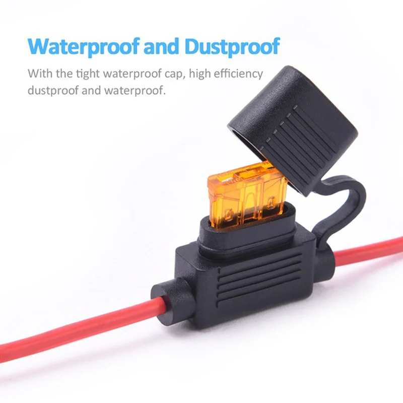 Fuse Holder 5pcs Car In Line Power Socket Mini Blade Type Waterproof Auto Accessories Replacement Parts 12V 30A