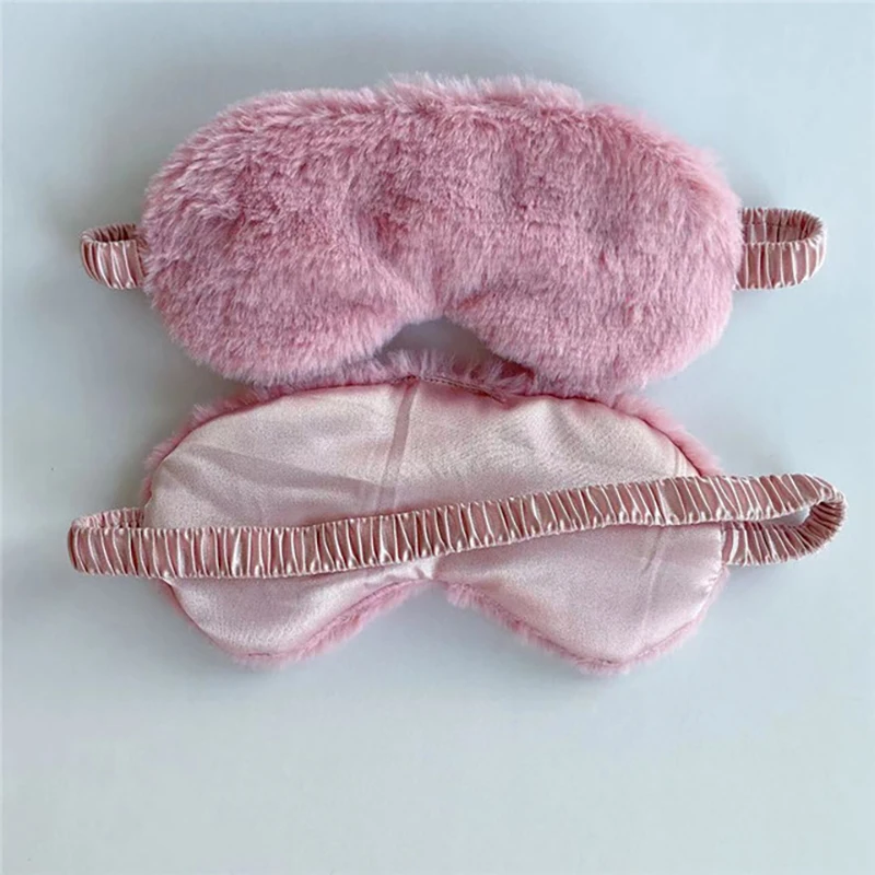 Sleeping Mask Sleeping Blindfold Soft Plush Eye Masks Cute Love Cloud Eye Cover Plush Mask Eyepatch Nap 4