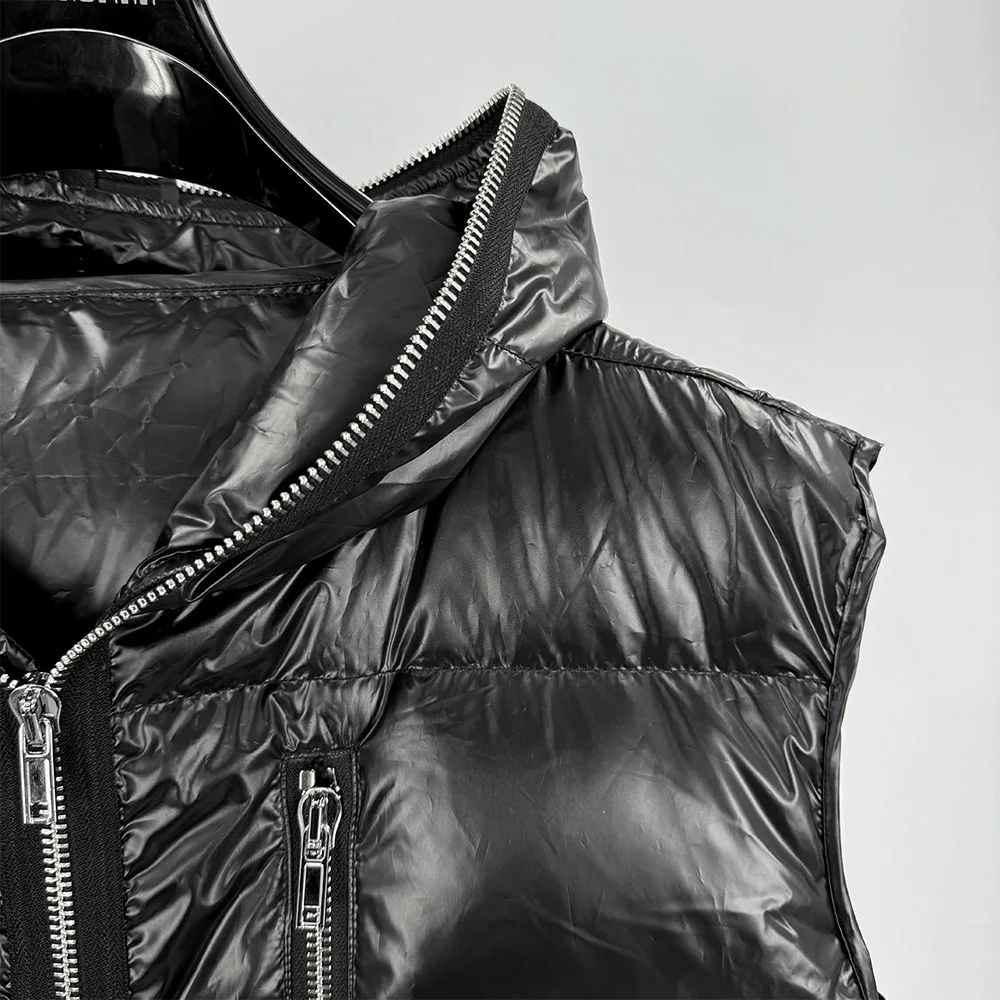 High Street Duck Down Vest Detail 9