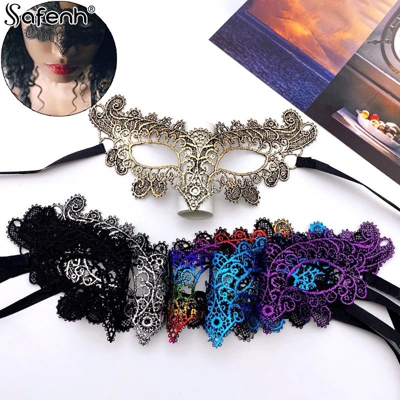

Маска для маскарада, Женская полумаска для лица, цветы для маскарада, очки принцессы, аксессуары для взрослых