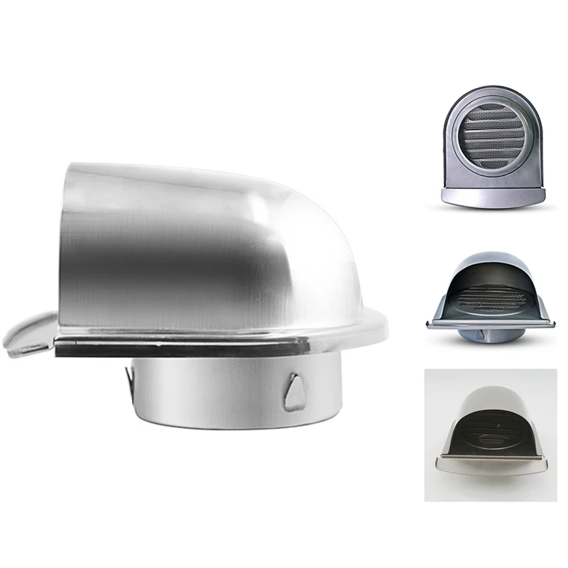 Promotion! Waterproof Stainless Steel Vent Hood Anti-Corrosion Exhaust Extractor for Wall Air Outlet Cover |