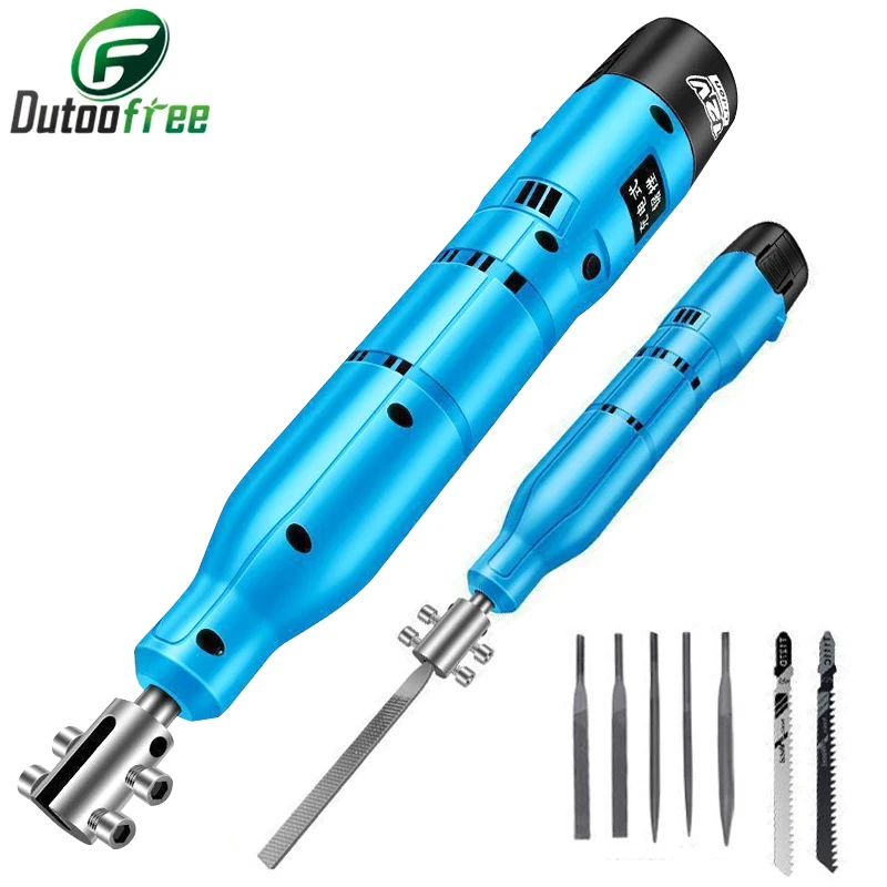 

12V Electric File Reciprocating Metal Polishing Tool Rubbing Iron Wrong Cutting Machine Stabbing Knife Steel File Woodworking