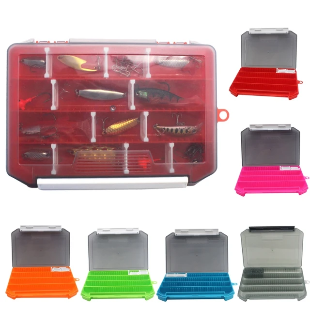 Fishing Tackle Box Storage Tray With Removable Dividers Fishing Lures Hooks  Case - AliExpress