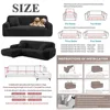 Velvet Sofa Cover Thick Elastic 1/2/3/4 Seater Sofa Cover for Living Room Velvet Plush L Shaped Corner Sofa Cover Couch Cover 6