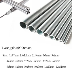 1pcs length 500mm 304 Seamless Stainless Steel Capillary Tube 1mm/2mm/3mm/4mm/5mm/6mm/8mm/10mm/12mm
