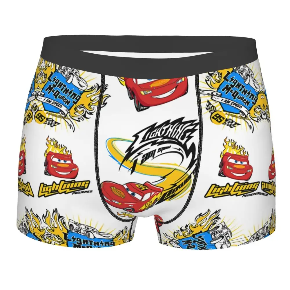 Custom Lightning McQueen Car Collage Boxers Shorts Men's Briefs Underwear Cool Underpants