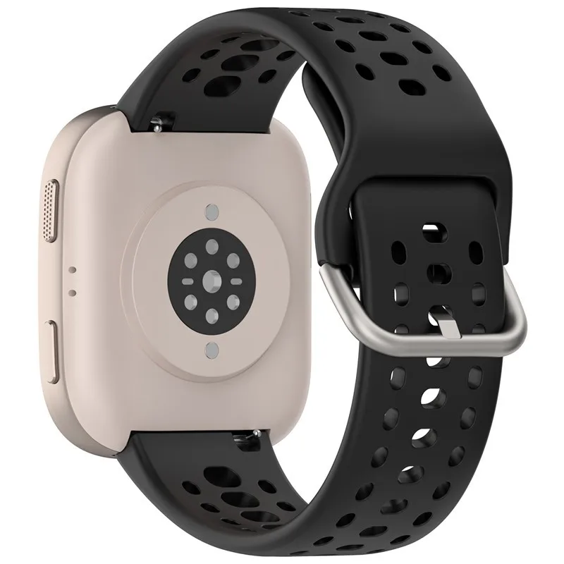 Silicone Breathable Wristband for Smartwatches - Replaceable Accessory Strap