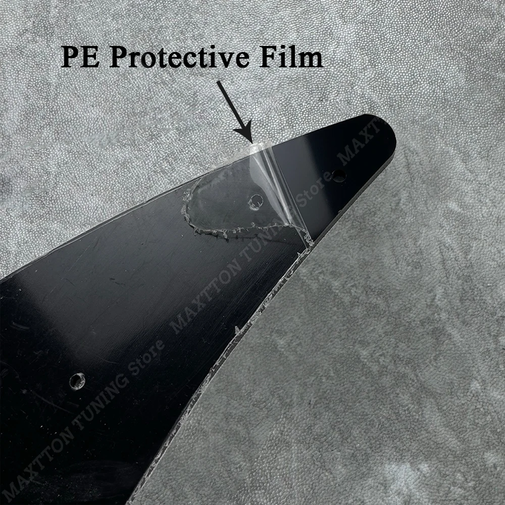 리어 범퍼 디퓨저 스플리터 스포일러 립 블랙 ABS 바디 키트, 폭스바겐 골프 7R 7.5R MK7R 2013-2020 용 자동차 액세서리