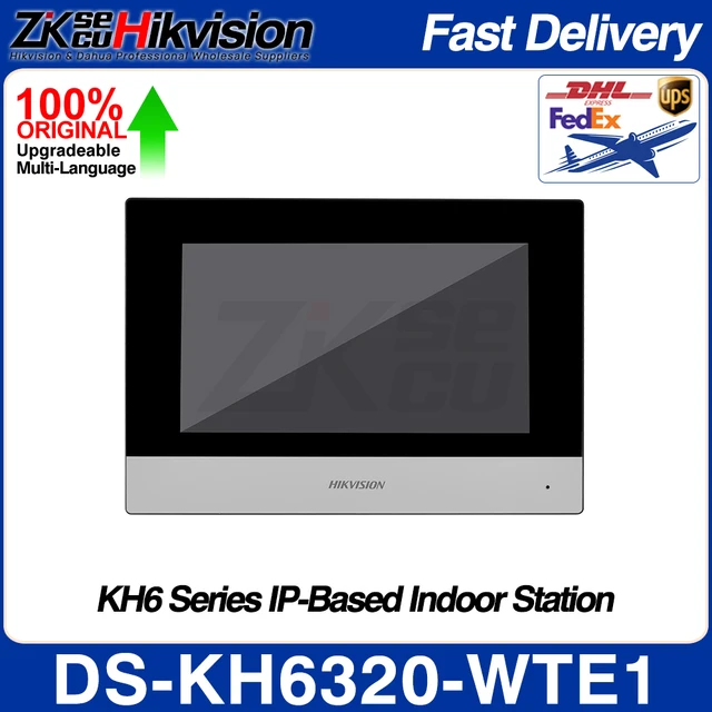 HIKVISION DS-KIS603-P Multi-language 802.3af POE IP Video intercom KIT include DS-KV6113-WPE1 & DS-KH6320-WTE1 call button 3