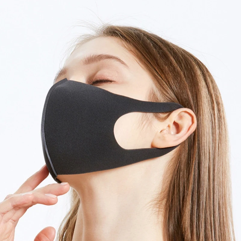 Face Mask 3/6/9/12 pcs Sponge Masks Mouth Face Mask Fashion Respirator Washable Reusable Mask For Adult Child