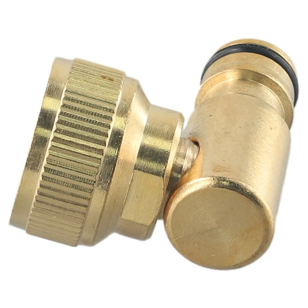 

Premium 5PCS Hose Reel Swivel Elbow Quick Connector Brass Construction 3/4in BSP Female Threaded Tap Connector