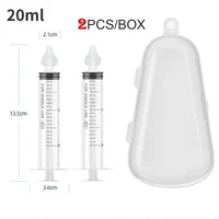 2Pcs/box 20/ML Baby Nose Clean Needle Tube Infant Baby Care Nasal Aspirator Cleaner Rhinitis Nasal Washer Baby Nose Cleaner 1