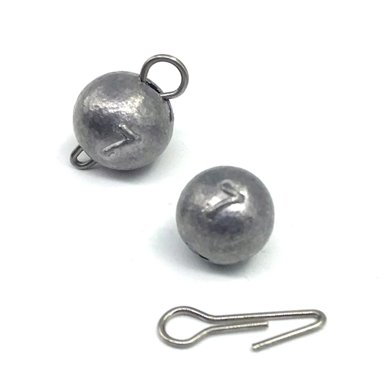 50-Pack Fishing Lead Head Sinker Weights for Soft Lure Accessories (3g-14g)