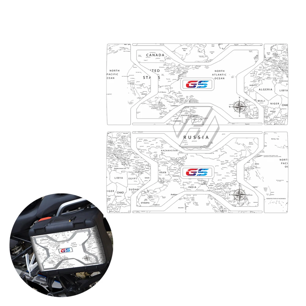 

Motorcycle Side Box Panniers Sticker trunk decorate Decal For BMW Vario Case Protector Sticker 2013-2020