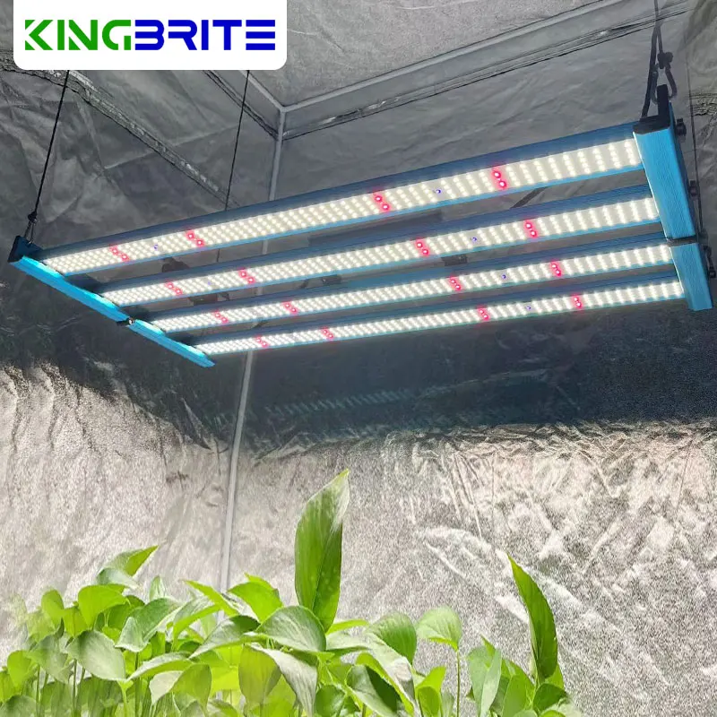 KingBrite LED 320W LM301H + XP-E2 660nm 730nm + UV 지능형 풀 스펙트럼 LED 성장 라이트 바, 2023 최신