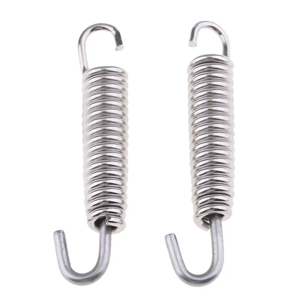 2Pcs 65mm Motorcycle Exhaust Pipe Muffler Spring Hook Stainless Steel Superior Strength & Appearance Exhaust Pipe Springs Hooks 2Pcs 65mm Motorcycle Exhaust Pipe Muffler Spring Hook Stainless Steel Superior Strength & Appearance Exhaust Pipe Springs Hooks