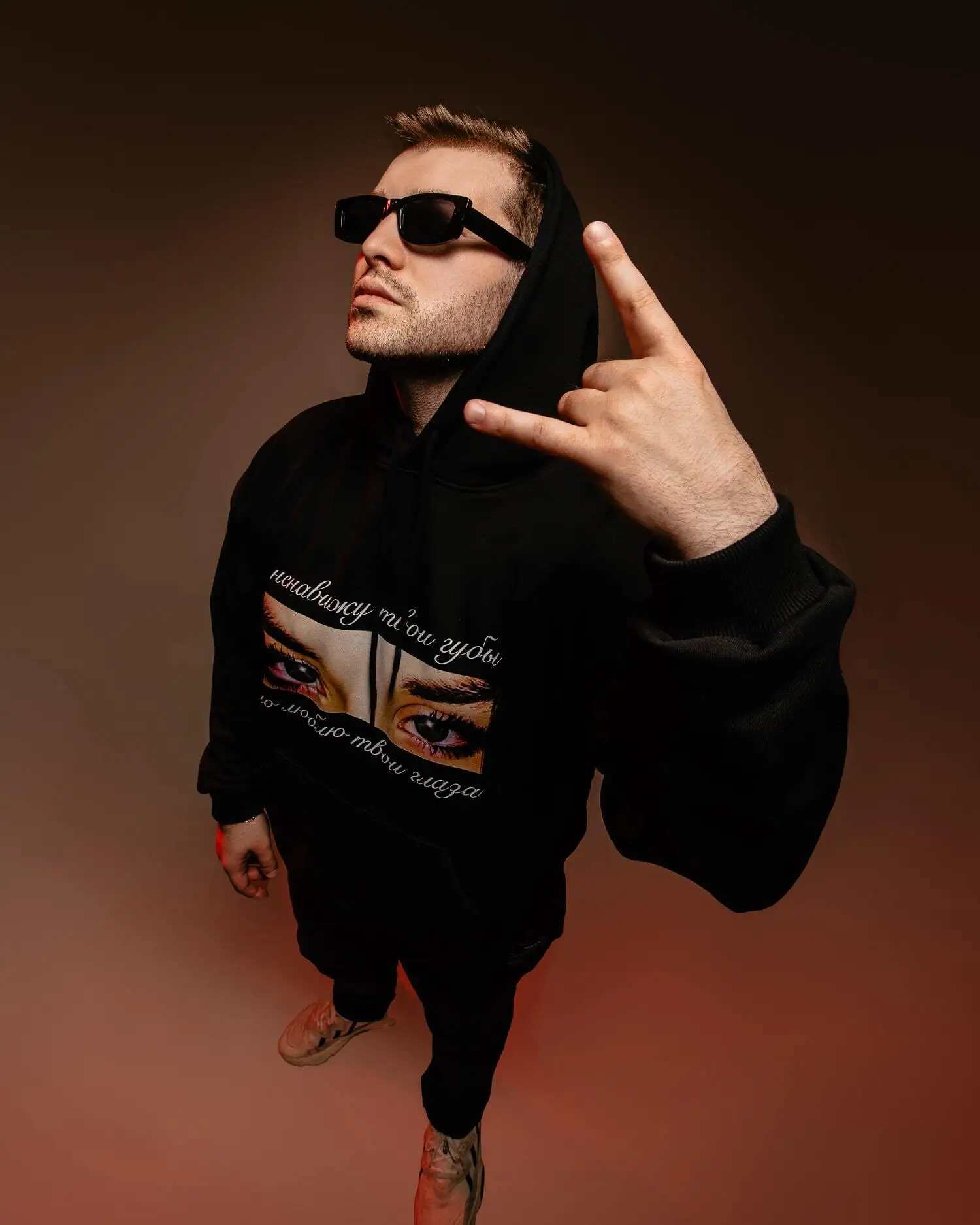 Harajuku Oversized Streetwear Pullover Men’s Hoodies Eyes Graphic Print Hooded Sweatshirt Hip Hop Aesthetic Tops Goth Y2k Winter