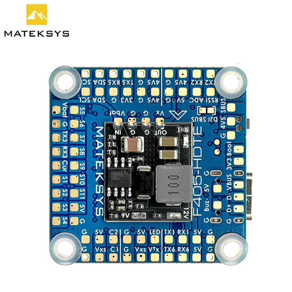 

MATEK F405-HDTE Dual BEC Baro OSD Blackbox 3-12S LIPO F4 Контроллер полета 30x30 мм для радиоуправляемого самолета FPV Фристайл дрона