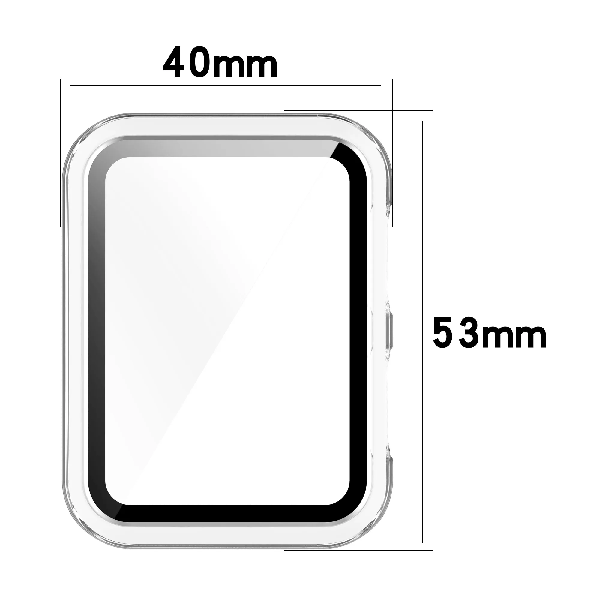 Watch Protective Case For Huawei Watch D 2in1 PC + tempered Glass One-piece Anti-drop Anti-scratch Cover