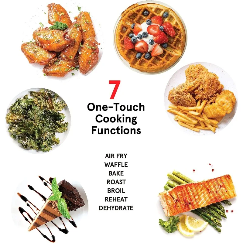 GAFW598 2 in 1-5-Quart Digital Air Fryer + Waffle Maker 4