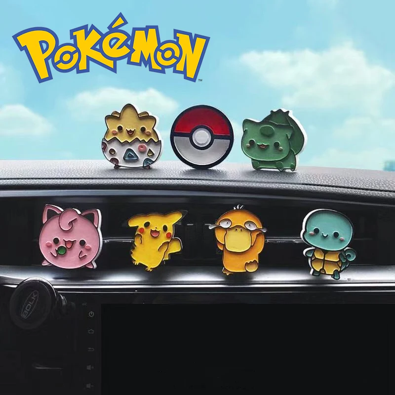 Pokemon Car Perfume Pikachu Anime Figures Cars Interior Aromatherapy