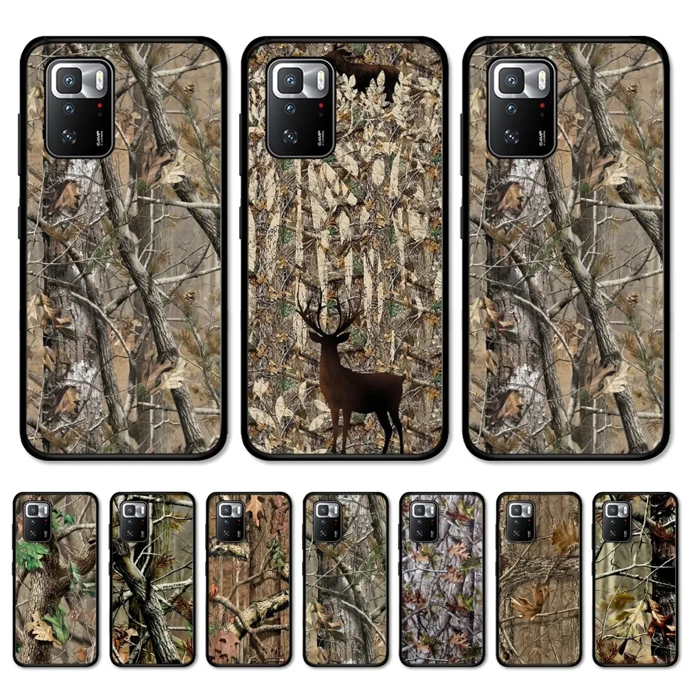 

Real-tree Camos Phone Case For Redmi Note 4 X 5 A 6 7 8 Pro T 9 Pro 9S 10 Pro 11 Pro 11S 11Epro PocoM3pro