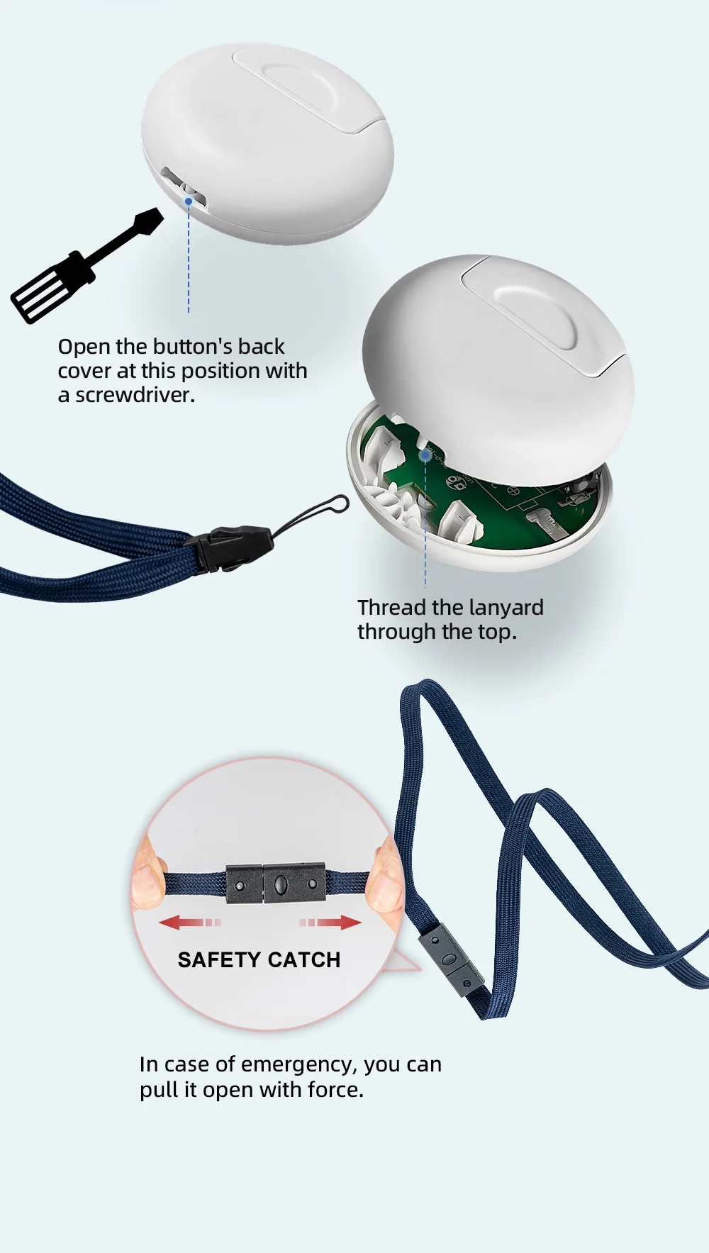 Wireless Caregiver Pager | 150m Long-Range SOS Home Alert System | EaseLiving