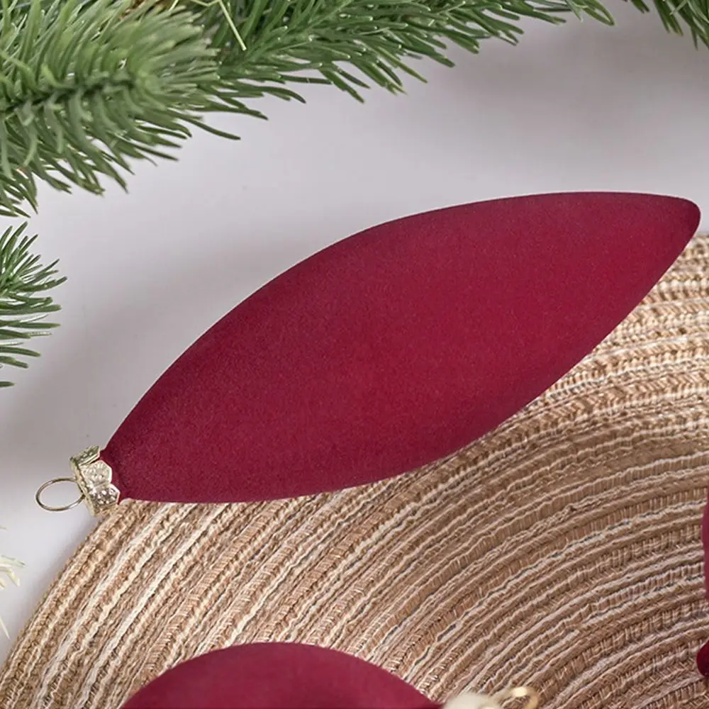 Description Picture 4 of item27pcs Flocked Velvet Christmas Ball Pendant  Elegant Xmas Tree Hanging Ornaments Reusable Shatterproof Christmas Balls Ornaments