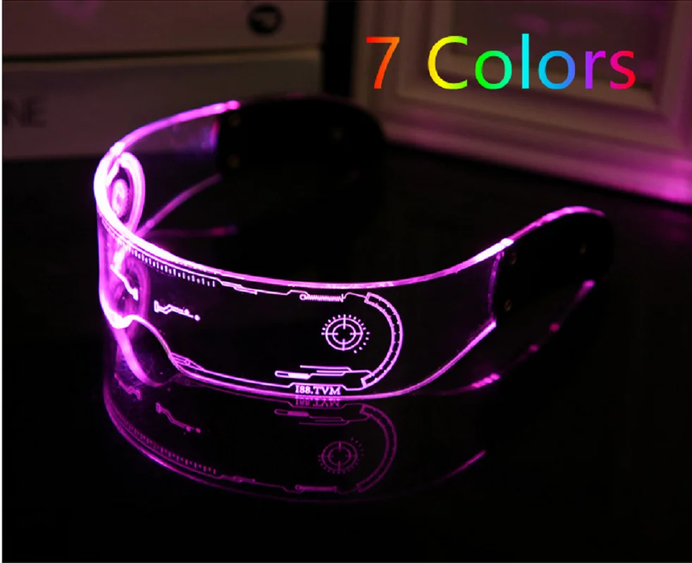 Fast Colorful LED Glasses Festival Valentine's Day Party Decoration Neon Glass Glowing Glasses Christmas Gift