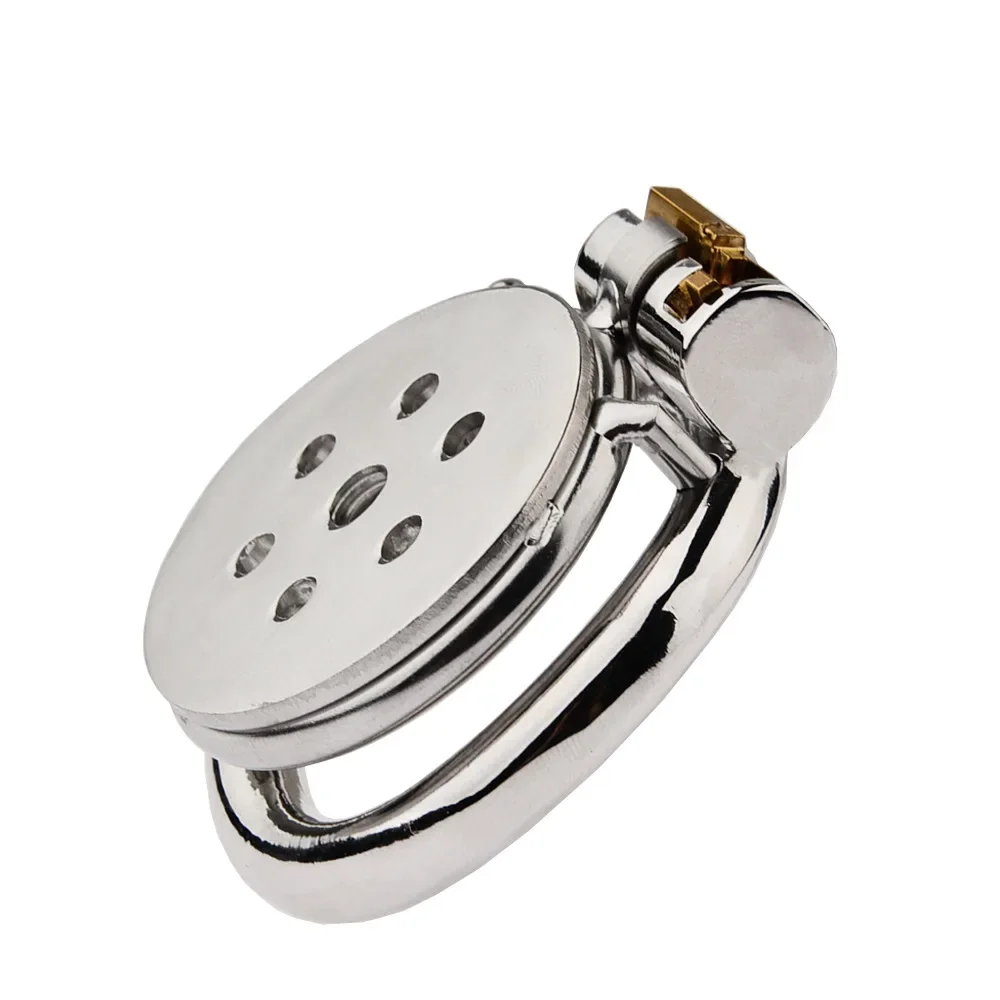 Male Super Mini Chastity Cage Device Stainless Steel Penis Cage Cock Ring Lock Sex Toys For Men BDSM Sissy