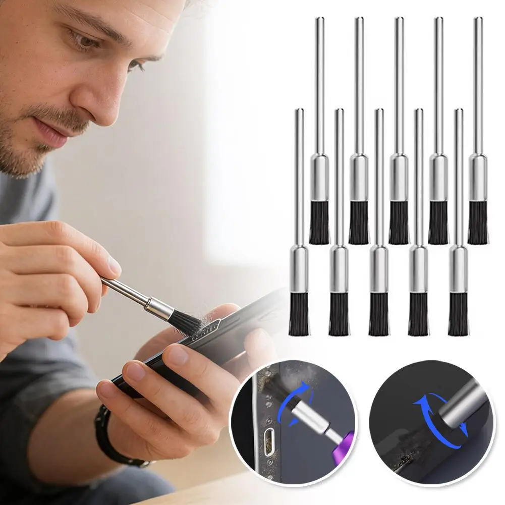 전화 스피커 이어피스용 디지털 청소 브러시, 충전 포트 먼지 제거 도구, iPhone AirPods Y7D8용 부드러운 브러시 클리너
