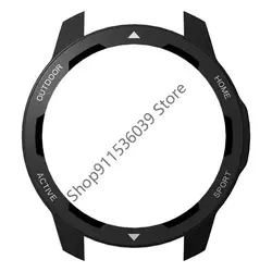 Premium Protective Bumper Frame for Smartwatches - PC Protector Case and Sleeve Cover (Black white)