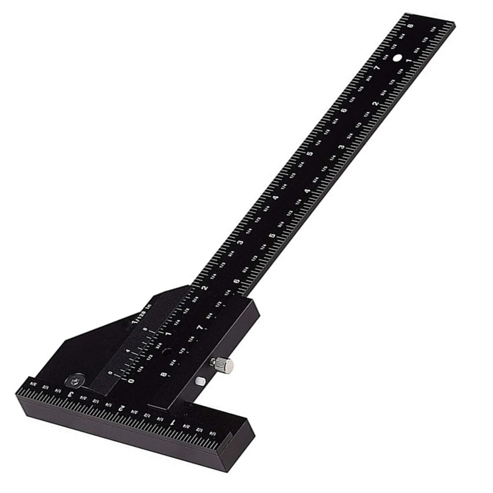 

1pc Ultra Precision Marking Ruler T-Type Square Multifunction 280mm Gauge Ruler Vernier Caliper For Woodworking Carpentry Tool