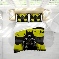 סט כיסוי ראש קומיקס Gotham City B-BatmanS עשוי מכותנה רכה, 3 חלקים, נוח לקיץ, מתאים לסטודנטים בבית 2