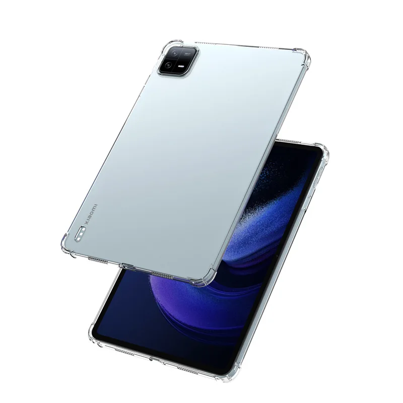 para Xiaomi Pad 11 Polegada Airbags Tpu Macio Capa Clara para Mipad Pro 11 Transparente Silicone Tablet Capa mi Pad 6pro