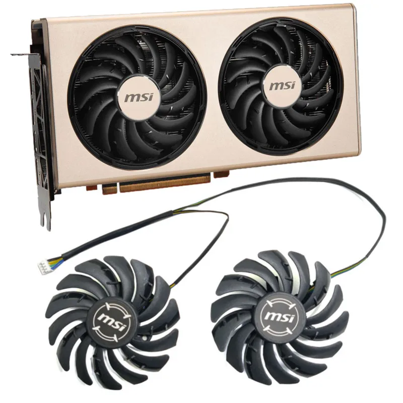 Новый 85 мм PLD09210S12HH 4PIN 12 В вентилятор охлаждения для графического процессора MSI Radeon