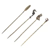 Cigar Pass Needle Retro Brass Portable Dredge Drilled Smoking Tool Gadget Tool 1