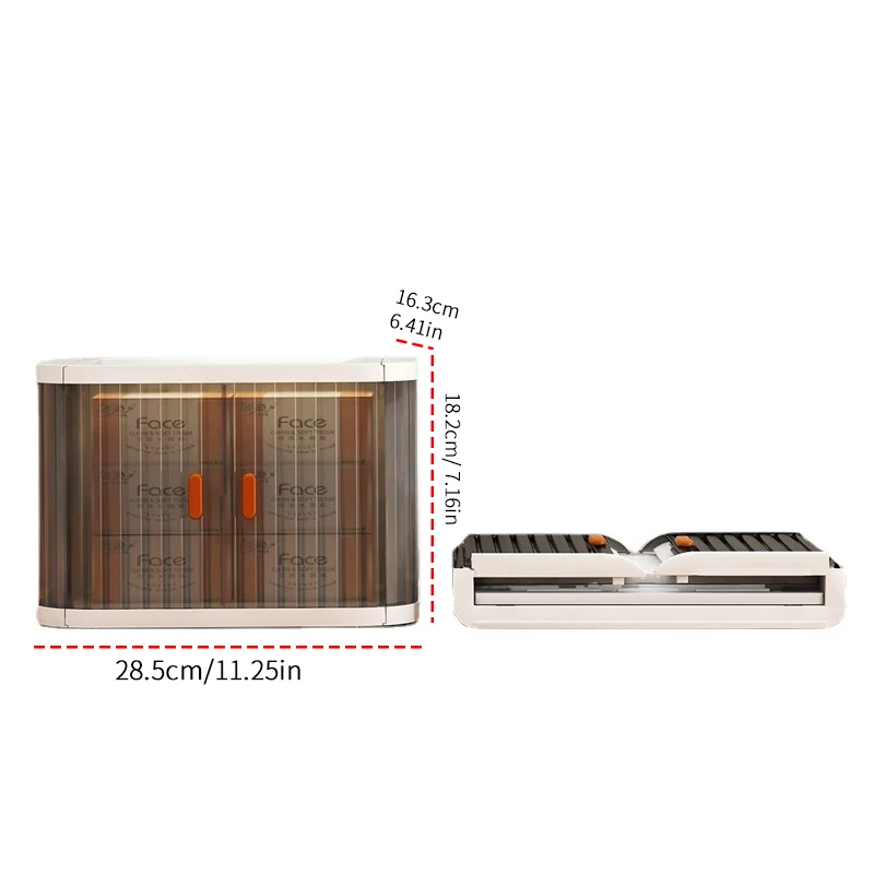 Foldable Storage Box 1/2pcs Large Capacity Storage Bin Stackable Organizers Trunk Double Door Workstation Finishing Artifact storage box self adhesive storage box transparent storage box storage organizer lockable storage box bag organizer
