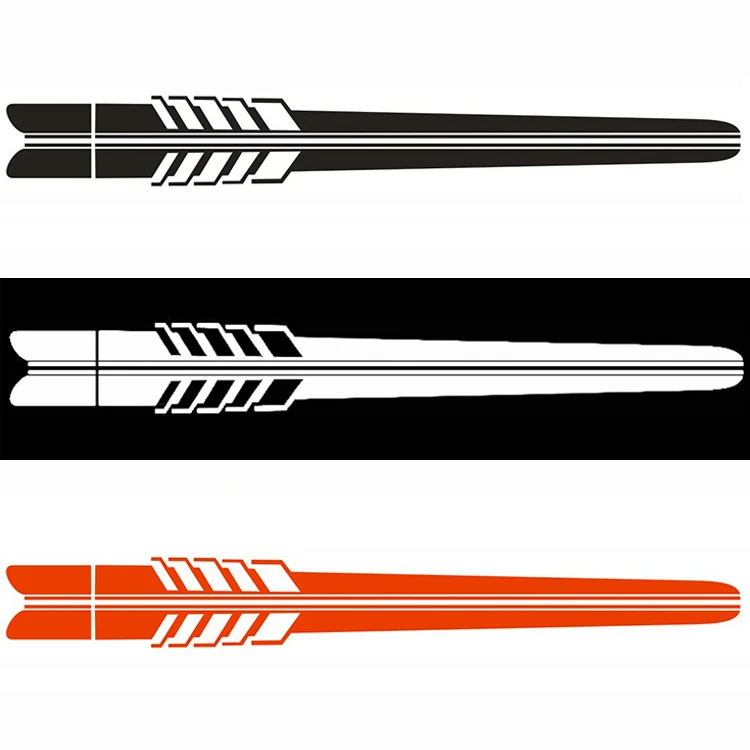 Universal Car Side Racing Stripe Stickers 4