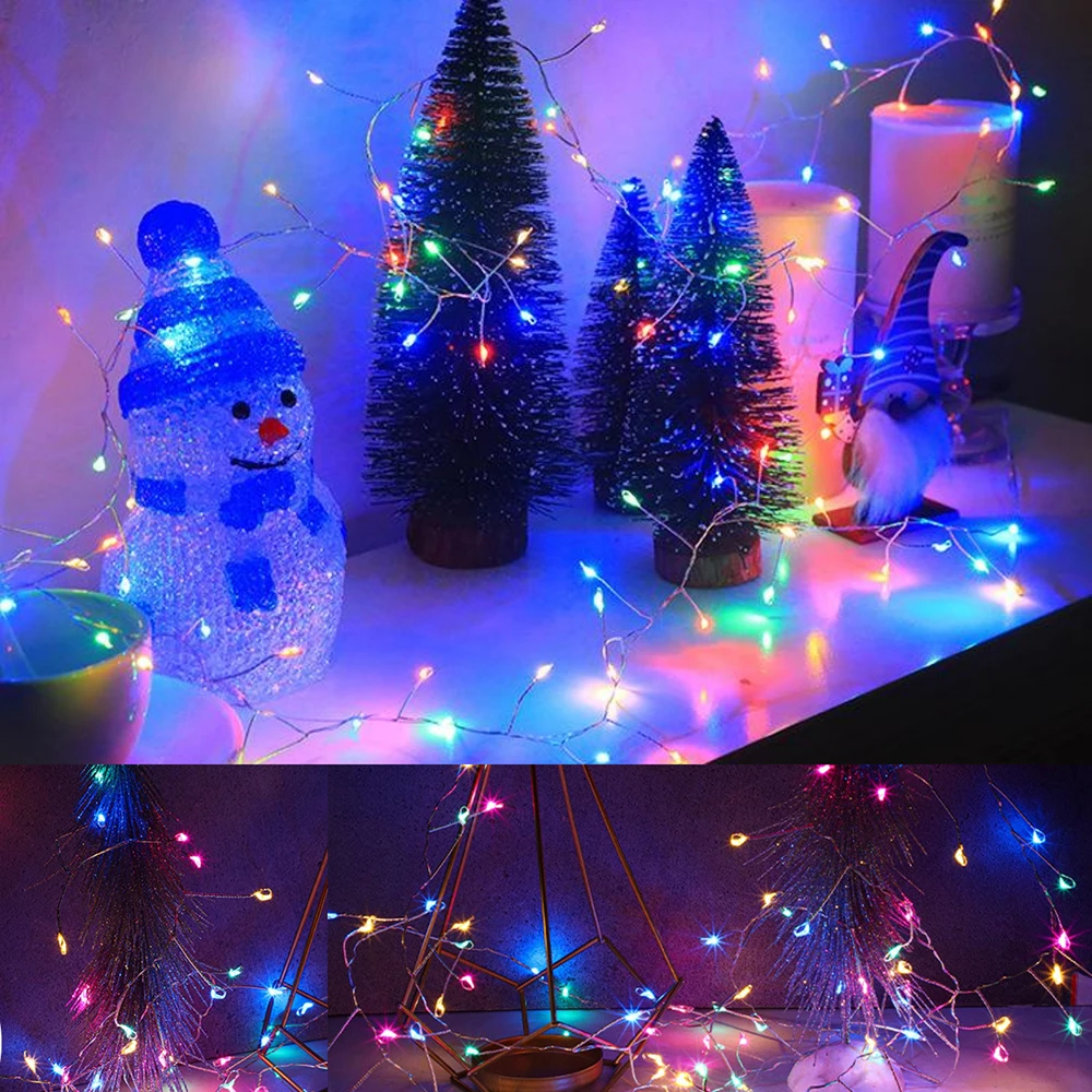 5V DC LED Firecracker String Light USB Battery Power Remote Control Garland Fairy Lights for Wedding Party Christmas Decoration