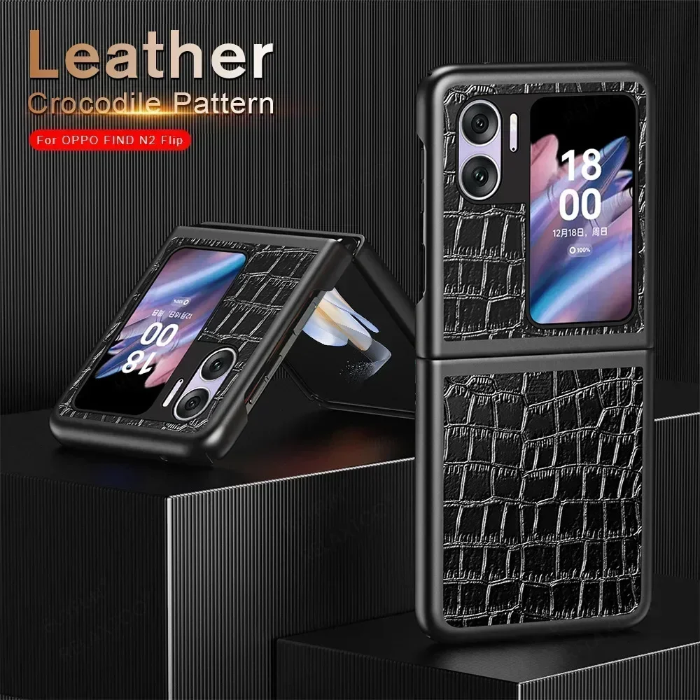 Custodia In Pelle Di Lusso Per Oppo Find N2 Flip 5G Findn2Flip Hard Bumper Antiurto Fundas Apo Apo Find N 2 Flip N2Flip Cover Capa