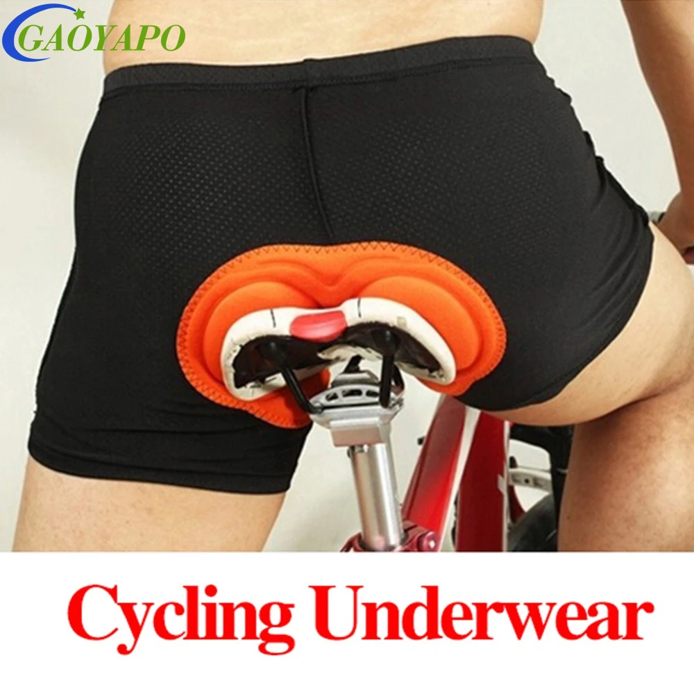 Men's Cycling Underwear - 4D Gel Padded Bicycle Riding Shorts